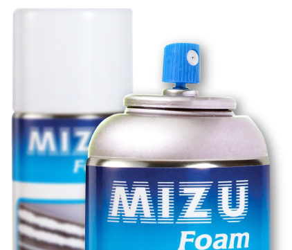 Mizu Foam can and applicator